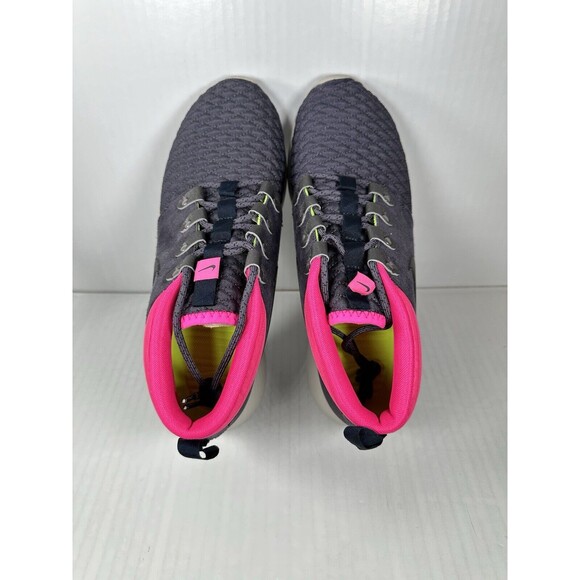 Size 9 Men’s Nike Roshe Run Sneakerboot Shoe Sneaker Navy Pink 615601-006 NEW